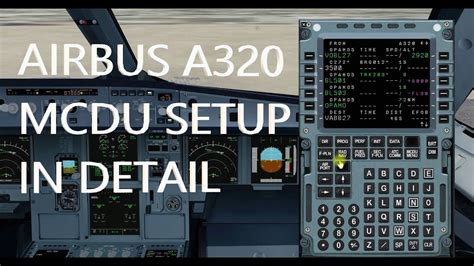 plane dsrip|Airbus A320 MCDU setup in detail(DIFSRIP).